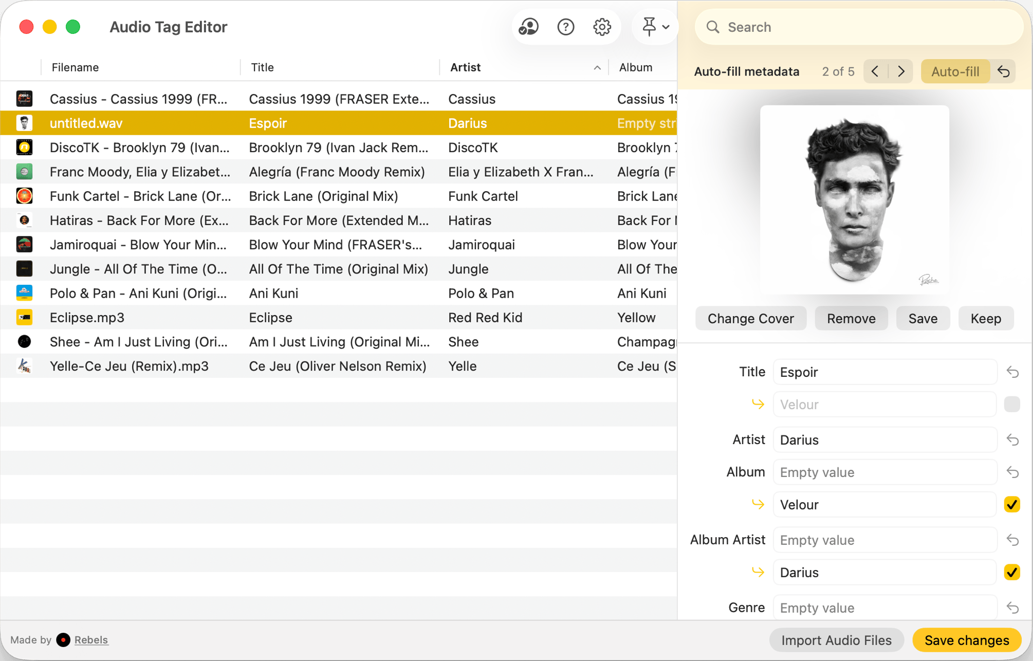 Audio Tag Editor screenshot